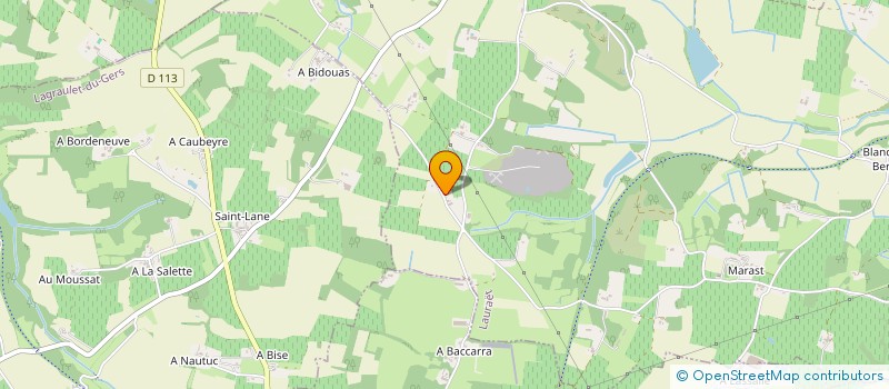 localisation de l'entreprise MONSIEUR HENRI STAGE  LAURAET