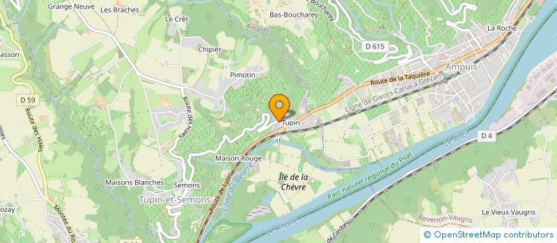 localisation de l'entreprise MONSIEUR HENRI STEPHAN  TUPIN-ET-SEMONS