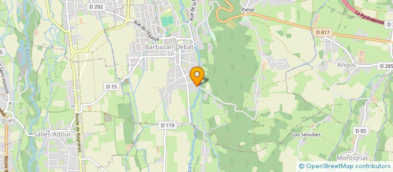 localisation de l'entreprise MONSIEUR HENRI SUELVES  BARBAZAN-DEBAT