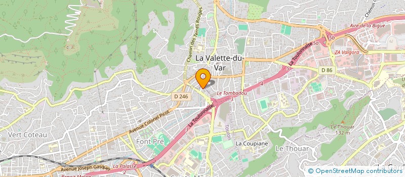 localisation de l'entreprise MONSIEUR HENRI SYLVESTRE  TOULON