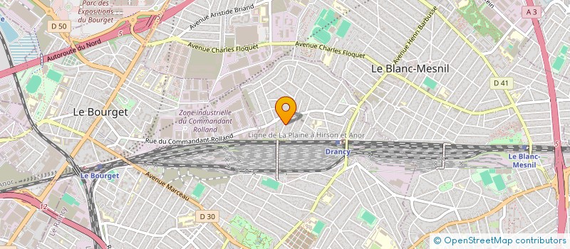 localisation de l'entreprise MONSIEUR HENRI TAING à DRANCY