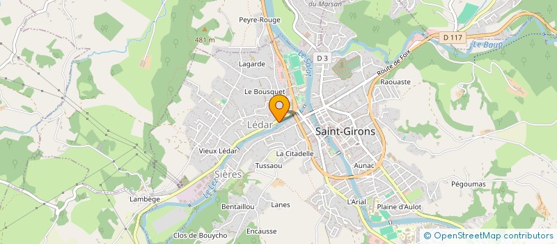 localisation de l'entreprise MONSIEUR HENRI TANGIS à SAINT-GIRONS