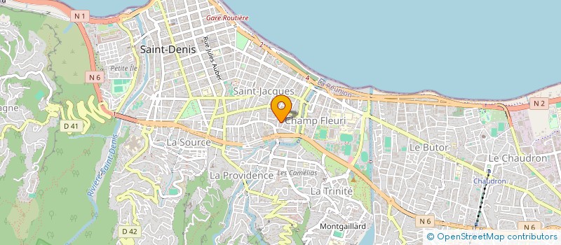 localisation de l'entreprise MONSIEUR HENRI TECHER à SAINT-DENIS