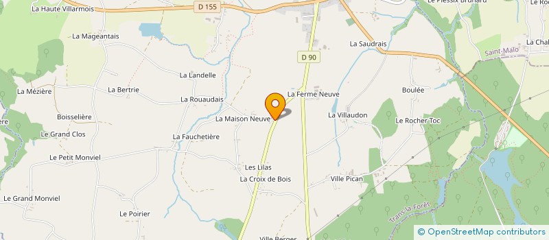 localisation de l'entreprise MONSIEUR HENRI THEBAULT  TRANS-LA-FORET