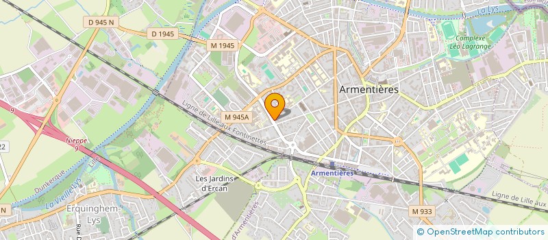 localisation de l'entreprise MONSIEUR HENRI THILLIEZ  ARMENTIERES