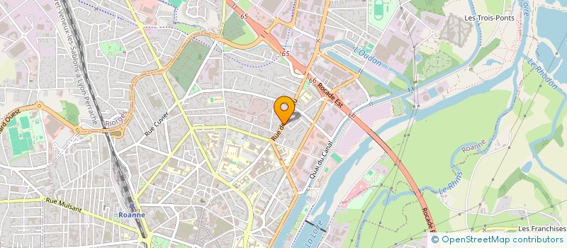 localisation de l'entreprise MONSIEUR HENRI THIMBERT  ROANNE