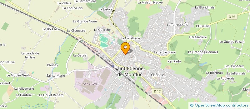 localisation de l'entreprise MONSIEUR HENRI THIROUIN  SAINT-ETIENNE-DE-MONTLUC