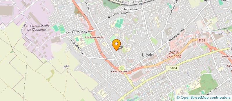 localisation de l'entreprise MONSIEUR HENRI THOMAS à LIEVIN