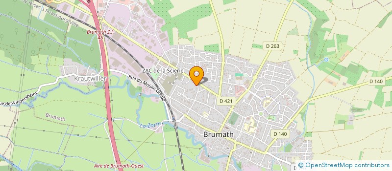 localisation de l'entreprise MONSIEUR HENRI THOMAS  BRUMATH