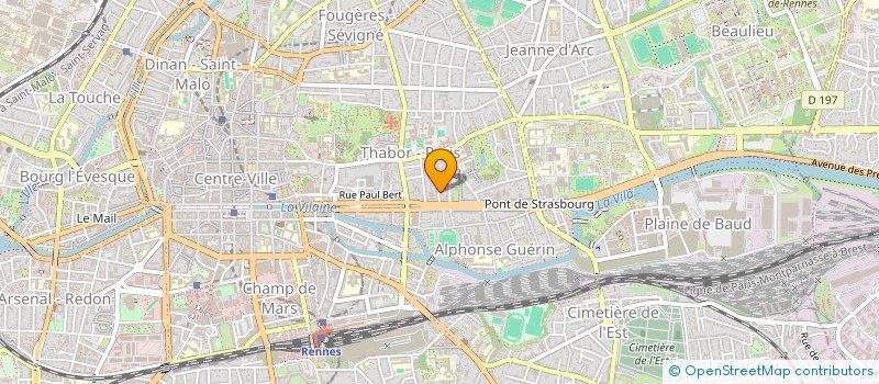 localisation de l'entreprise MONSIEUR HENRI THOMAS  RENNES