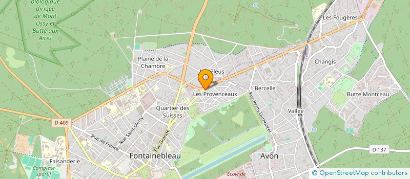 localisation de l'entreprise MONSIEUR HENRI THUAUD à FONTAINEBLEAU