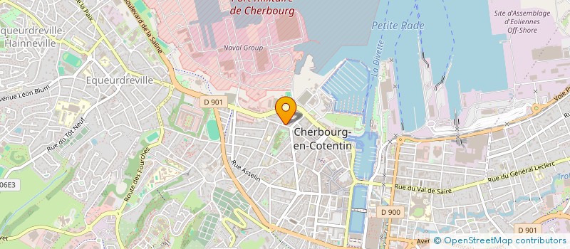 localisation de l'entreprise MONSIEUR HENRI THUILLIER  CHERBOURG-EN-COTENTIN