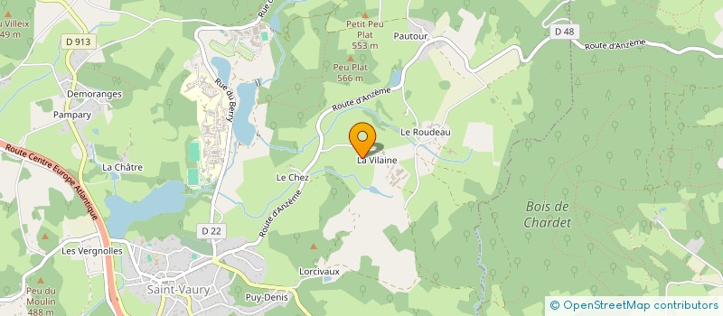 localisation de l'entreprise MONSIEUR HENRI TISON à SAINT-VAURY