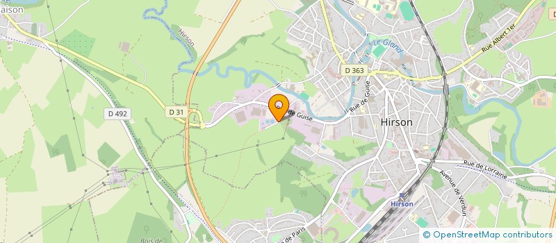 localisation de l'entreprise MONSIEUR HENRI TOPIN  HIRSON