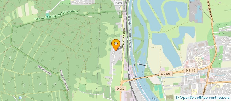 localisation de l'entreprise MONSIEUR HENRI TOUSSAINT  PONT-A-MOUSSON