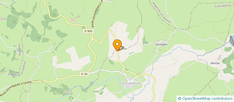 localisation de l'entreprise MONSIEUR HENRI TOUYRE à ARGENCES EN AUBRAC