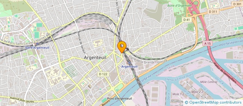 localisation de l'entreprise MONSIEUR HENRI TOUZE  ARGENTEUIL