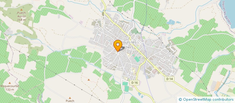 localisation de l'entreprise MONSIEUR HENRI VABRE  CAZOULS-LES-BEZIERS