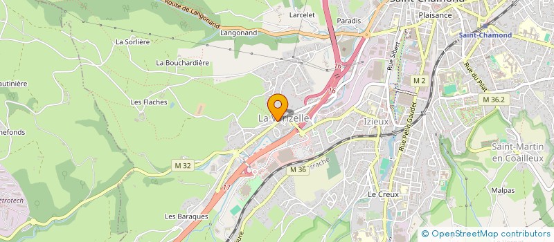 localisation de l'entreprise MONSIEUR HENRI VACHERON  SAINT-CHAMOND