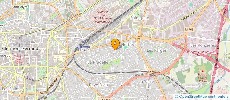 localisation de l'entreprise MONSIEUR HENRI VALLEE  CLERMONT-FERRAND