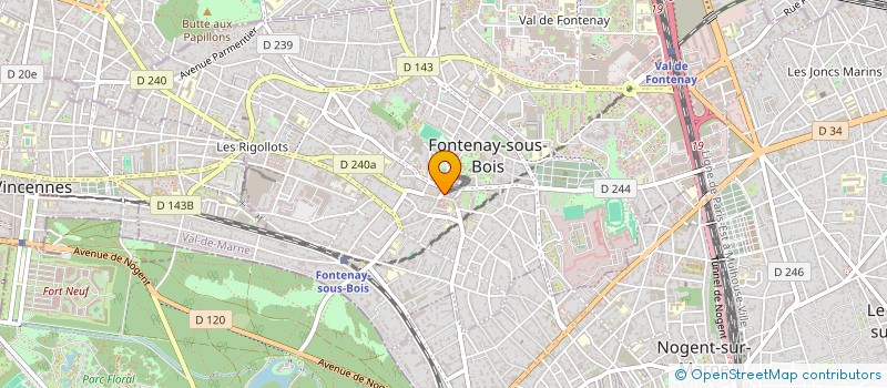 localisation de l'entreprise MONSIEUR HENRI VAN DER MANDELE à FONTENAY-SOUS-BOIS