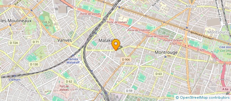 localisation de l'entreprise MONSIEUR HENRI VEDEAU à MALAKOFF