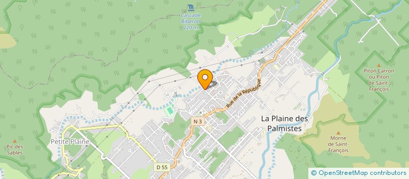 localisation de l'entreprise MONSIEUR HENRI VELIA à LA PLAINE-DES-PALMISTES