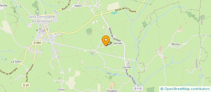 localisation de l'entreprise MONSIEUR HENRI VELUT  ST CHRISTOPHE-EN-BRIONNAIS