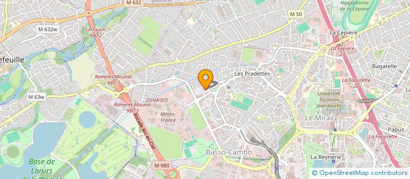 localisation de l'entreprise MONSIEUR HENRI VERDU  TOULOUSE