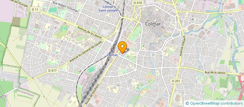 localisation de l'entreprise MONSIEUR HENRI VEREECKE  COLMAR