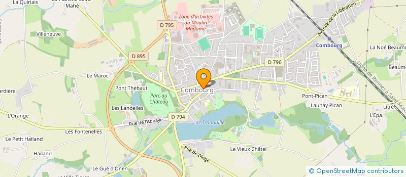 localisation de l'entreprise MONSIEUR HENRI VERGER  COMBOURG