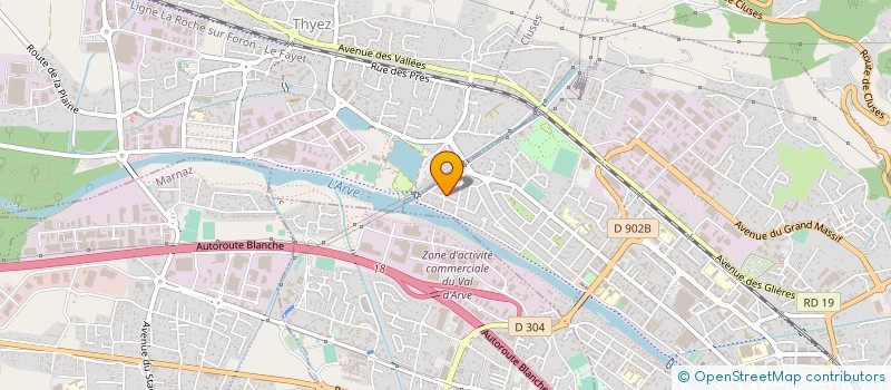 localisation de l'entreprise MONSIEUR HENRI VERNET  CLUSES