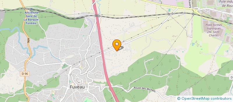 localisation de l'entreprise MONSIEUR HENRI VEROUIL  FUVEAU