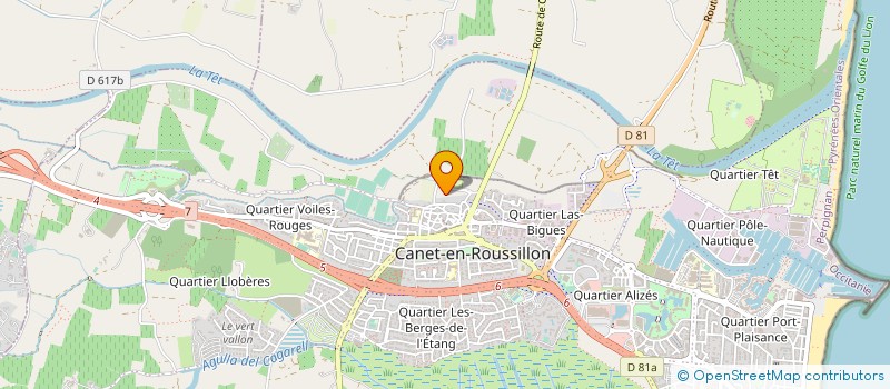 localisation de l'entreprise MONSIEUR HENRI VIDAL  CANET-EN-ROUSSILLON