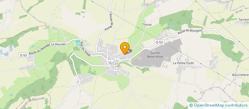 localisation de l'entreprise MONSIEUR HENRI VIGUET POUPELLOZ à ARTAS