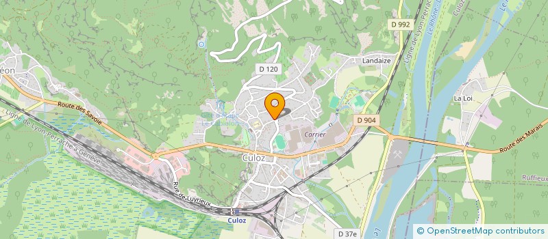 localisation de l'entreprise MONSIEUR HENRI VIRET  CULOZ-BEON