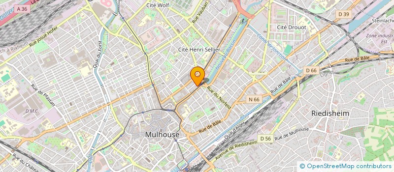 localisation de l'entreprise MONSIEUR HENRI WALLISER à MULHOUSE