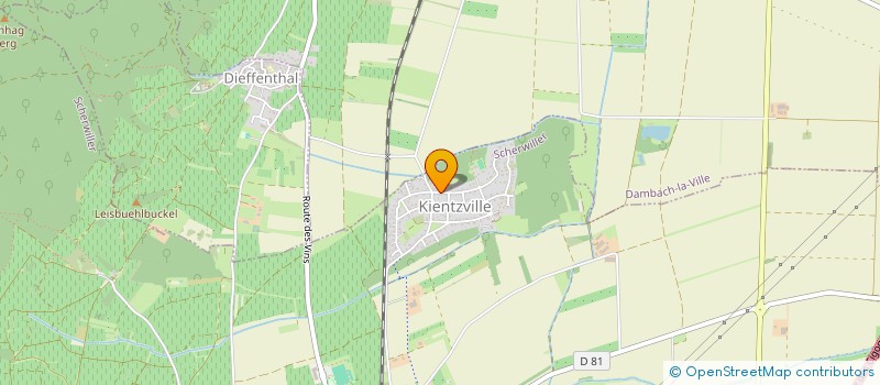 localisation de l'entreprise MONSIEUR HENRI WEBER  SCHERWILLER