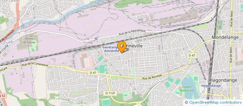 localisation de l'entreprise MONSIEUR HENRI WEISS à AMNEVILLE