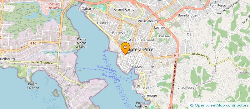 localisation de l'entreprise MONSIEUR HENRI YOYOTTE à POINTE A PITRE