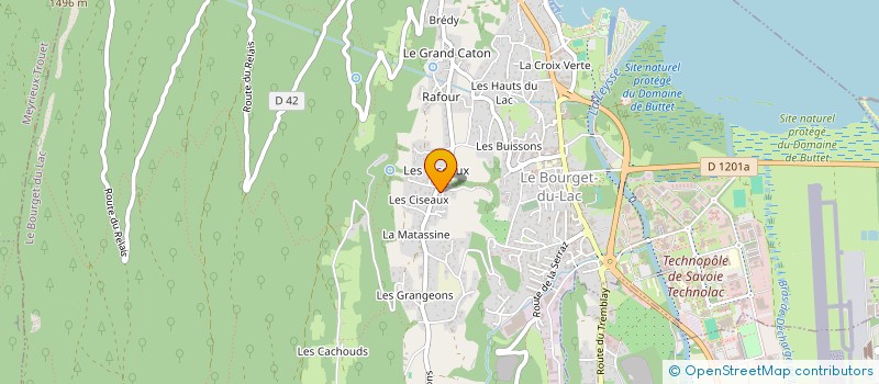 localisation de l'entreprise MONSIEUR HENRI ZARA  LE BOURGET-DU-LAC