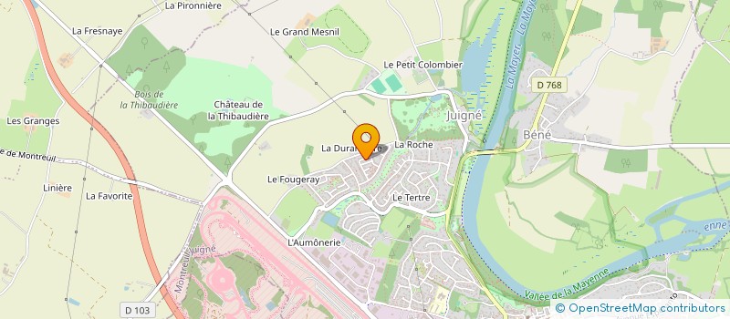 localisation de l'entreprise MONSIEUR HENRICA DIBENGI MATONDO  MONTREUIL-JUIGNE