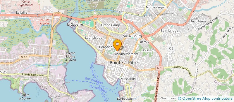 localisation de l'entreprise MONSIEUR HENRICK LEONIDAS à POINTE-A-PITRE