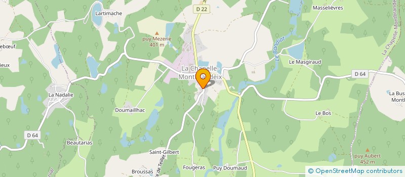 localisation de l'entreprise MONSIEUR HENRICUS VAN DER LOO  LA CHAPELLE-MONTBRANDEIX