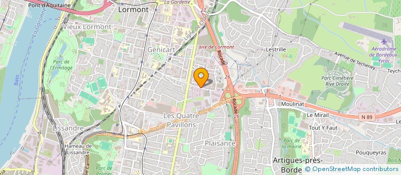 localisation de l'entreprise MONSIEUR HENRIQUE DA SILVA  LORMONT