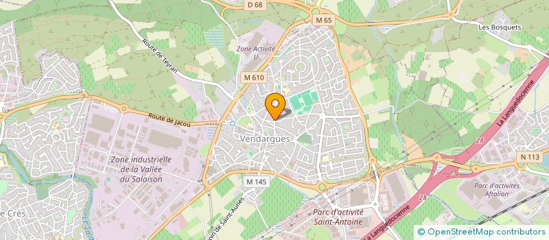 localisation de l'entreprise MONSIEUR HENRIQUE DOS SANTOS à VENDARGUES
