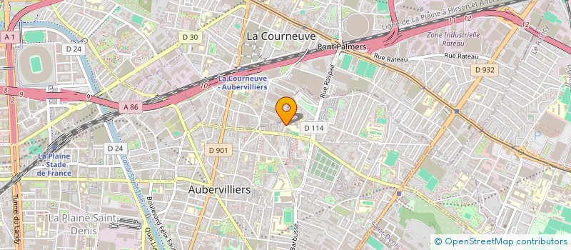localisation de l'entreprise MONSIEUR HENRY ABDOU SALAM GUEYE  AUBERVILLIERS