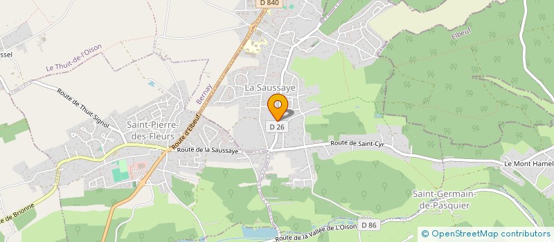 localisation de l'entreprise MONSIEUR HENRY ALLAIS  LA SAUSSAYE