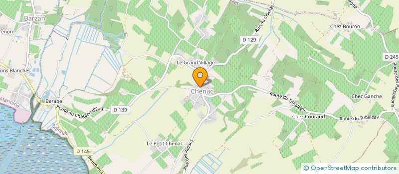 localisation de l'entreprise MONSIEUR HENRY BECKET  CHENAC-SAINT-SEURIN-D'UZET