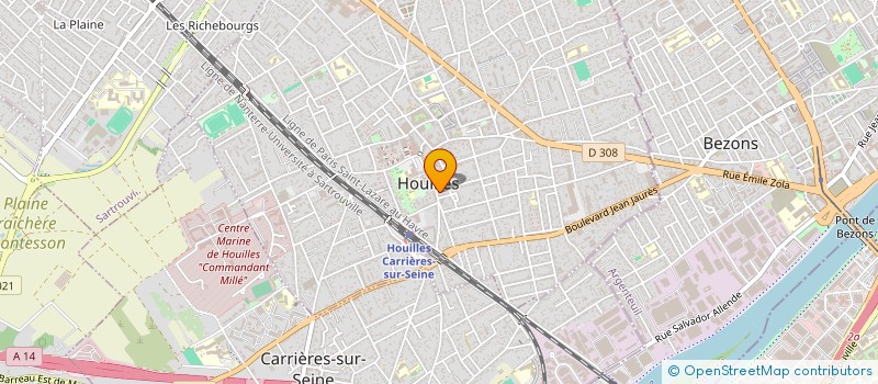 localisation de l'entreprise MONSIEUR HENRY BENSOUSSAN à MAISONS-LAFFITTE